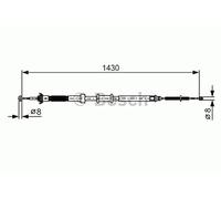 Bosch 1987482389 freno cuerda