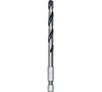 Bosch 1x Broca helicoidal HSS de metal con vástago de inserción hexagonal (para Acero, Metales no ferrosos, Ø 6,00 mm, Professional Accesorios Taladro/atornilladores perforadores)