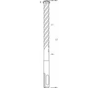 Bosch 1x broca para martillo pro sds plus-5x