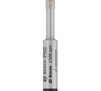 Bosch 1x Broca PRO Ceramic dry, vástago de inserción cilíndrico | para Baldosas, Baldosas de cerámica dura, Ø 8,00 mm, Professional Accesorios Taladro/atornilladores perforadores