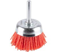Bosch 1x Cepillo Vaso Nailon PRO MultiMat Clean Vástago Cil. | para Acero, Metales no ferrosos, Ø 50 mm, Professional Accesorios Taladro