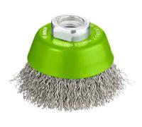 Bosch 1x Cepillo Vaso Ondulado PRO Inox clean M14 | para Metales no ferrosos, Acero, Ø 65 mm, Professional Accesorios Amoladora pequeña
