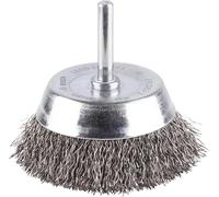 Bosch 1x Cepillo Vaso Ondulado PRO Metal Clean Vástago Cil. | para Acero, Metales no ferrosos, Ø 70 mm, Professional Accesorios Taladro