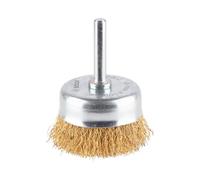 Bosch 1x Cepillo Vaso Ondulado PRO MultiMat Clean Vástago Cil. | para Acero, Acero inoxidable, Ø 50 mm, Professional Accesorios Taladro