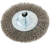 Bosch 1x Disco Alambre Ondulado PRO Inox clean Vástago Cil. | para Acero inoxidable, Metales no ferrosos, Ø 100 mm, Professional Accesorios Taladro