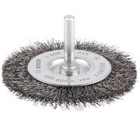 Bosch 1x Disco Alambre Ondulado PRO Metal Clean Vástago Cil. | para Acero, Metales no ferrosos, Ø 75 mm, Professional Accesorios Taladro