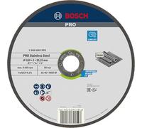 Bosch 1x Disco Corte Abras. PRO Inox LongLife 22,23mm | para Acero inoxidable, Ø 180 mm, Professional Accesorios Amoladora grande
