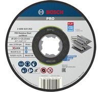 Bosch 1x Disco Corte Fino Abras. PRO Inox/Metal LongLife, X-Lock | para Acero inoxidable, Acero inoxidable, Ø 125 mm, Professional Accesorios Amoladora pequeña