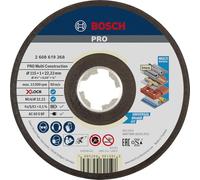 Bosch 1x Disco de corte abrasivo PRO Multi Construction, X-Lock | para Acero inoxidable, Metales no ferrosos, Ø 115 mm, Professional Accesorios Amoladora pequeña