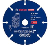 Bosch 1x Disco de corte EXPERT Carbide Multi Wheel para miniamoladoras (para Madera dura, Madera con clavos, Ø 76 mm, Professional Accesorios Mini amoladora)