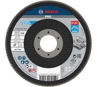 Bosch 1x Disco de láminas PRO X571, versión en ángulo, de fibra | para Acero, Acero inoxidable, Grano 120, Professional Accesorios Amoladora pequeña
