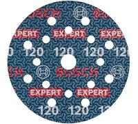 Bosch 1x Disco de lija para láminas EXPERT O780, 125 mm (para Madera dura, Pintura sobre madera, Ø 125 mm, Grano 120, Professional Accesorios Lijadora excéntrica)