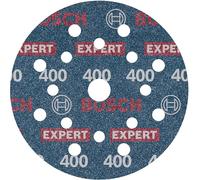 Bosch 1x Disco de lija para láminas EXPERT O780, 125 mm (para Madera dura, Pintura sobre madera, Ø 125 mm, Grano 400, Professional Accesorios Lijadora excéntrica)
