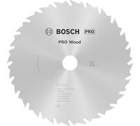 Bosch 1x Hoja de sierra circular PRO Wood para sierras circulares portátiles con cable (para Madera blanda, Madera dura, Ø mm, Professional Accesorios Sierra circular portátil) 24 Dientes