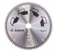 Bosch 1x Hoja de Sierra Circular Special (para Madera, Metales no Ferrosos, Plásticos, Ø 250 x 3.2/2.5 x 30 mm, 80 Dientes, FT, Accesorios Sierras Circulares)