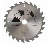 Bosch 1x Hoja de Sierra Circular Standard (para Madera, Ø 165 x 1.6/1 x 20/16 mm, 24 Dientes, ATB, con 1x Anillo de Reducción 16 mm, Accesorios Sierras Circulares)