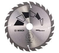 Bosch 1x Hoja de Sierra Circular Standard (para Madera, Ø 150 x 2.2/1.5 x 20/16 mm, 24 Dientes, ATB, con 1x Anillo de Reducción 16 mm, Accesorios Sierras Circulares)
