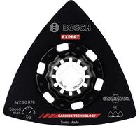 Bosch 1x Placa lijadora EXPERT AVZ 90 RT6 | para Plásticos con fibra GFK, CFK, Pintura sobre madera, Anchura 90 mm, Professional Accesorios Multiherramienta