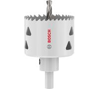 Bosch 1x Sierra de corona con mandril para diversos materiales | para Acero, Cartón-yeso, Ø 57 mm, Professional Accesorios Taladro