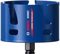 Bosch 1x Sierra de corona EXPERT Construction Material PC Plus (para Madera blanda, Aglomerado, Ø 105 mm, Professional Accesorios Taladro)
