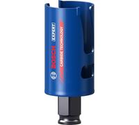 Bosch 1x Sierra de corona EXPERT Construction Material PC Plus (para Madera blanda, Aglomerado, Ø 40 mm, Professional Accesorios Taladro)