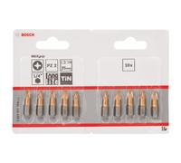 Bosch 2 607 001 594 - Punta de atornillar Max Grip - PZ 2, 25 mm (pack de 10)
