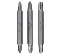 Bosch 2 607 001 748 - Juego de lámina doble, 3 piezas - PH1, PH2, PH3, PH1, PH2, PH3; 60 mm (pack de 3)
