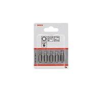 Bosch 2 607 001 768 - Set de 5 puntas de atornillar extraduras (Torx®) - T 10; T 15; T 20; T 25; T 30; 25 mm (pack de 5)