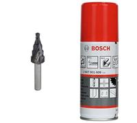 Bosch 2 608 588 064 - Broca escalonada HSS-AlTiN - 4-12 mm, 6,0 mm, 50 mm (pack de 1) + Bosch 2 607 001 409 - Aceite para corte universal - - (pack de 1)
