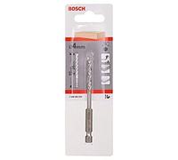 Bosch 2 608 595 520 - Broca helicoidal para madera, vástago hexagonal de 1/4" (4 x 43 x 88 mm)