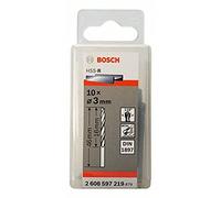 Bosch 2 608 597 219 - Brocas para carrocerías HSS-R, DIN 1897-3 x 16 x 46 mm (pack de 10)