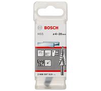 Bosch 2 608 597 519 - Broca escalonada HSS - 4-20 mm, 8,0 mm, 70,5 mm (pack de 1)