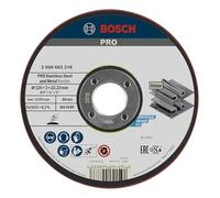 Bosch 2 608 602 218 - Muela de desbastar semiflexible - WA 46 BF, 125 mm, 3,0 mm (pack de 1)