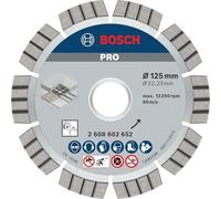 Bosch 2 608 602 652 - Disco de corte de diamante Best for Concrete - 125 x 22,23 x 2,2 x 12 mm (pack de 1)