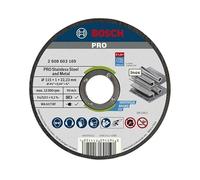 Bosch 2 608 603 254 - Disco de corte recto Standard for Inox - Rapido - WA 60 T BF, 115 mm, 22,23 mm, 1,0 mm (pack de 10)