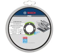 Bosch 2 608 603 255 - Disco de corte recto Standard for Inox - Rapido - WA 60 T BF, 125 mm, 22,23 mm, 1,0 mm (pack de 10)
