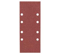 Bosch 2 608 605 296 Bosch 296-Juego de Hojas lijadoras, 93 x 230 mm, Pack, Rojo, Grano 80 Set de 10 Piezas