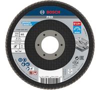 Bosch 2 608 605 451 - Disco de láminas - 115 mm, 22,23 mm, 60 (pack de 1) | para Acero, Acero inoxidable, Grano 60, Professional Accesorios Amoladora pequeña