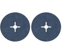 Bosch 2 608 606 740 - Disco lijador de fibra para amoladora angular, corindón de circonio - 180 mm, 22 mm, 24 (pack de 1) (Paquete de 2)