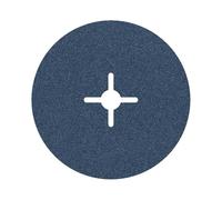 Bosch 2 608 606 744 - Disco lijador de fibra para amoladora angular, corindón de circonio - 180 mm, 22 mm, 100 pack de 1, Grano 100