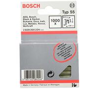 Bosch 2 609 200 224 - Grapa de lomo estrecho tipo 55 resinificada - 6 x 1,08 x 30 mm (pack de 1000)