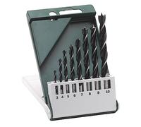 Bosch 2 609 255 215 - Juego de 8 brocas en espiral para madera