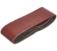 Bosch 2 609 256 188 - Juego de hojas de lija de 3 piezas para lijadora de banda, calidad roja (pack de 3)