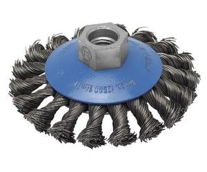 Bosch 2 609 256 511 - Cepillo cónico para amoladoras angulares y rectas, alambre trenzado, 100 mm