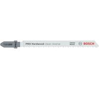 Bosch 25x Hoja de sierra de calar inversas PRO Hardwood clean T101BRF | para Madera dura, Tablero de fibra de densidad media, Longitud 100 mm, Professional Accesorios Sierra de calar