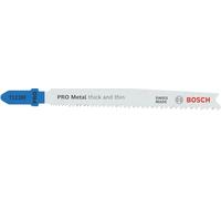 Bosch 25x Hoja de sierra de calar PRO Metal thick and thin T123XF | para Láminas de acero, Tubos y perfiles metálicos, Longitud 100 mm, Professional Accesorios Sierra de calar