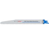 Bosch 25x Hoja de sierra sable PRO Thick Metal S1130CF Demolition | para Tubos y perfiles metálicos, Metales no ferrosos, Longitud 225 mm, Professional Accesorios Sierra sable
