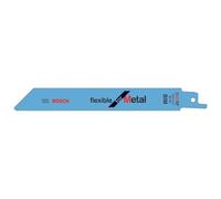 Bosch 25x Hoja de sierra sable Thin Metal S922EF | para Tubos y perfiles metálicos, Metales no ferrosos, Longitud 150 mm, Professional Accesorios Sierra sable