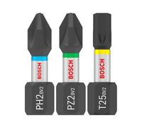 Bosch 25x Sets de puntas de atornillar PRO Impact | Longitud 25, 25, 25, 25, 25 mm, Professional Accesorios Atornillador, Taladro/atornilladores perforadores