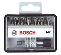 Bosch 2607002564 Extra Duro Philips + Pozi Destornillador Juego Llaves 12 + 1